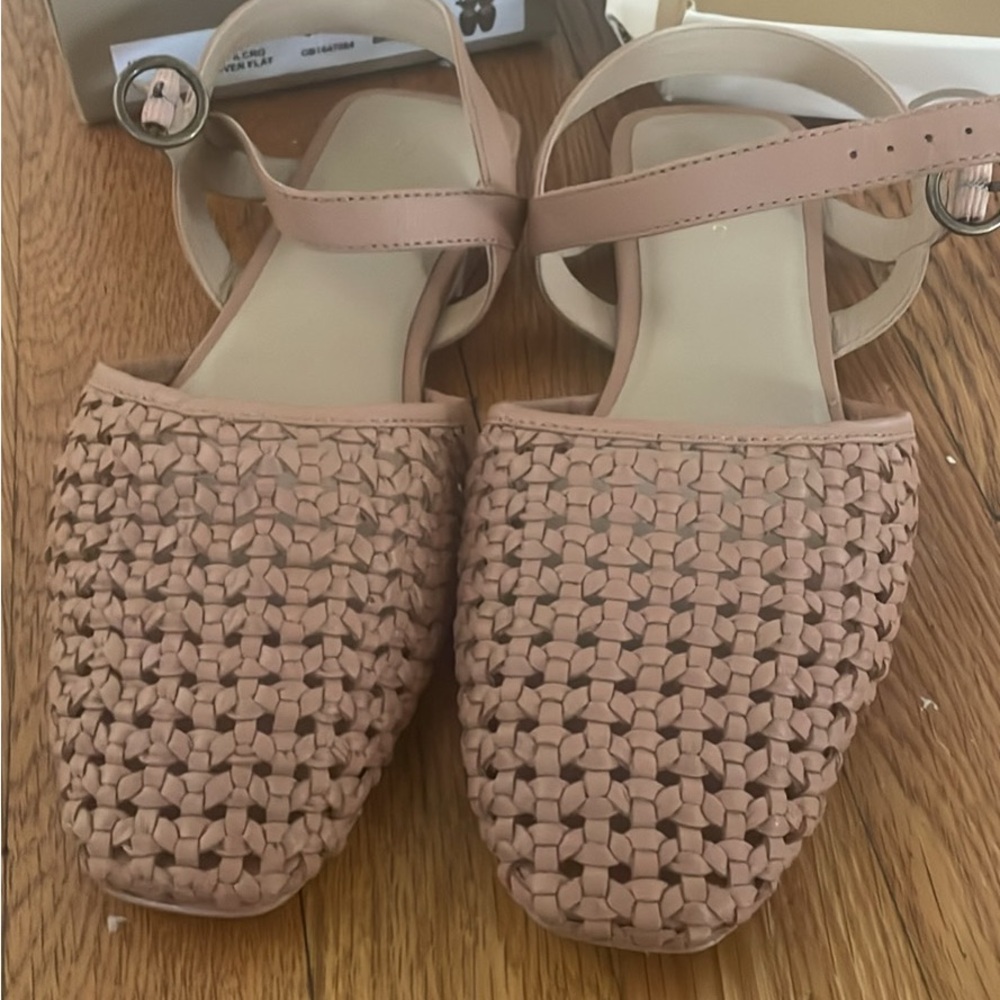 Pilcro Blush Woven Sandals